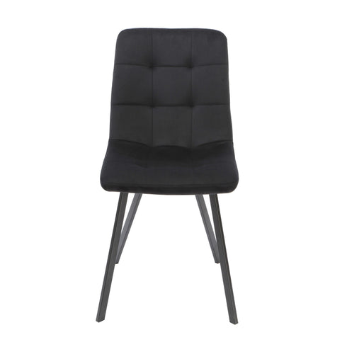 Native Home Lifestyle Squared Black Dining Chairs (Set Of 2)